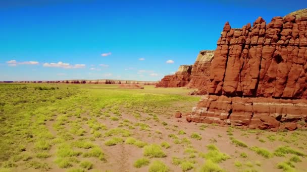 Inspirerende Antenne Door Monument Valley Utah — Stockvideo