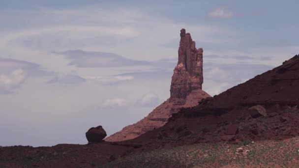 犹他州名胜古迹谷中美丽的中间和支撑物的时间间隔 — 图库视频影像