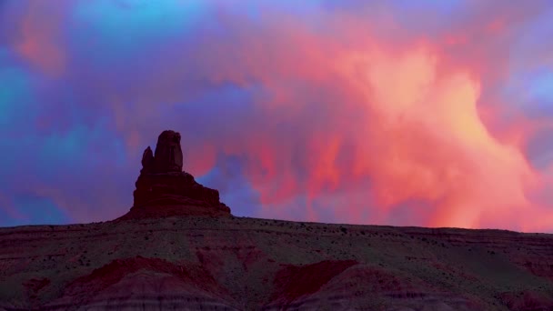 Circa 2010S Monument Valley Utah Bella Aerea Ispiratrice Formazioni Rocciose — Video Stock