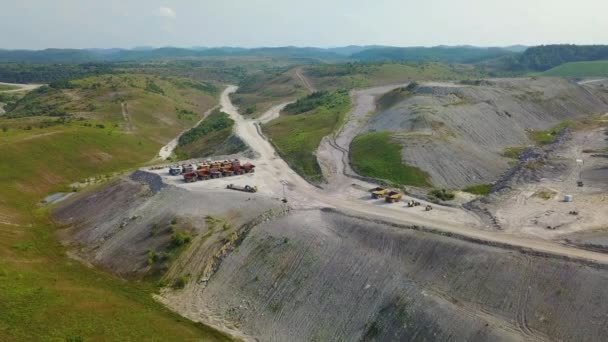 Une Antenne Dessus Une Mine Charbon Virginie Occidentale — Video
