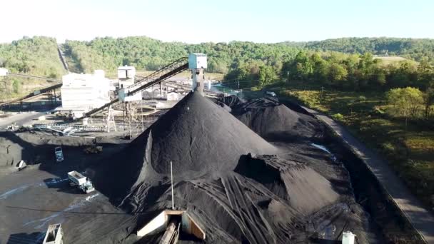 Goede Antenne Boven Een Kolenmijn West Virginia — Stockvideo