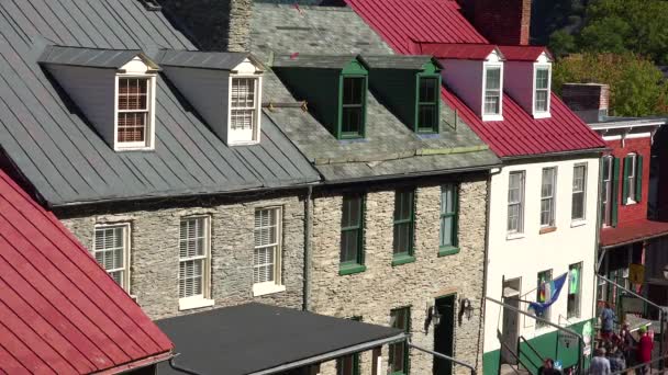 Establishing Shot Harpers Ferry West Virginia — Stock Video