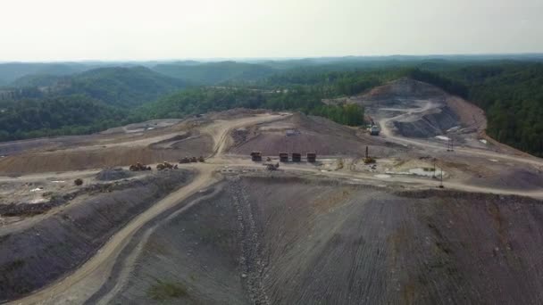 Une Antenne Dessus Une Mine Charbon Virginie Occidentale — Video