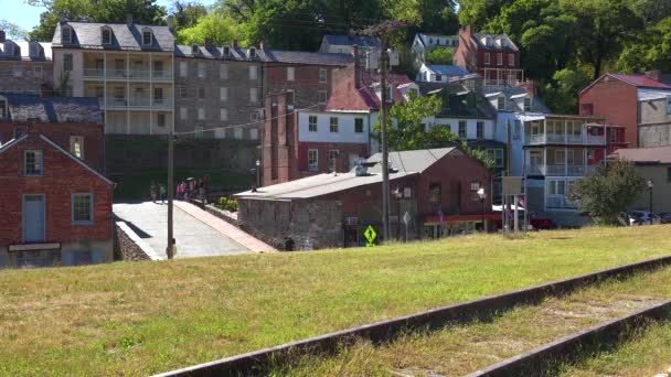 Ustalam Ujęcie Harpers Ferry West Virginia — Wideo stockowe