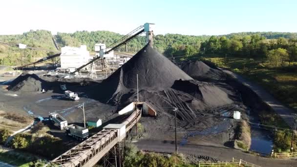 Boa Antena Sobre Uma Mina Carvão Virgínia Ocidental — Vídeo de Stock