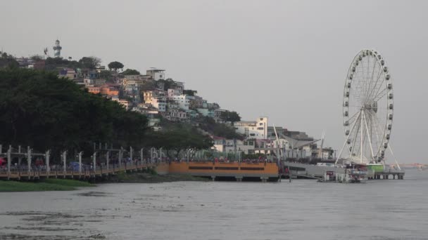 Strzał Miasta Guayaquil Ekwador — Wideo stockowe