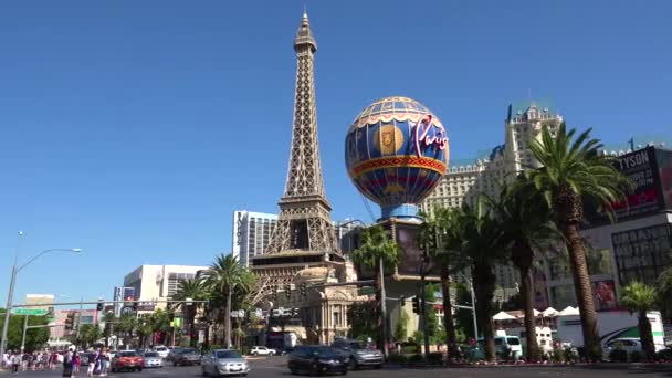 Zřízení Záběru Las Vegas Strip Během Dne — Stock video