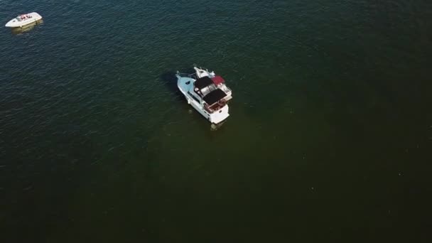 Belle Antenne Droit Vers Bas Sur Rivière Monongahela Inclinaison Jusqu — Video