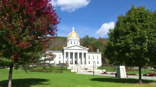 Edificio Principal Montpelier Vermont — Vídeo de stock