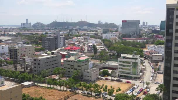 Καθιέρωση Λήψης Της Πόλης Guayaquil Εκουαδόρ — Αρχείο Βίντεο