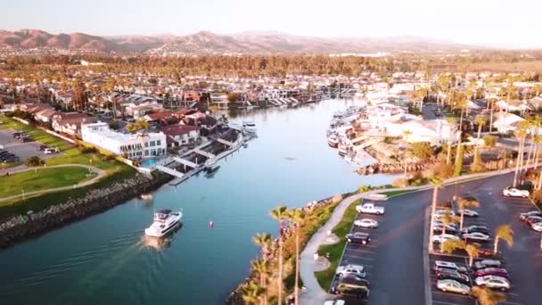 Luchtfoto Boven Voorstad Zuid Californië Uitgestrektheid Appartementen Buurt Van Ventura — Stockvideo