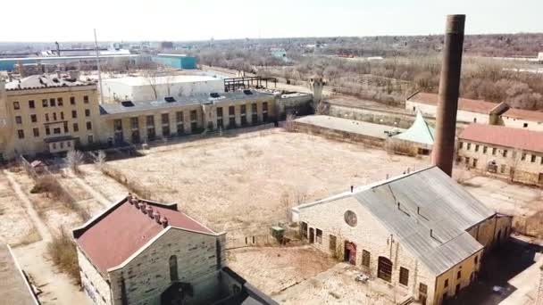 Aérien Prison Prison Abandonnée Joliet Site Historique Depuis Construction Dans — Video