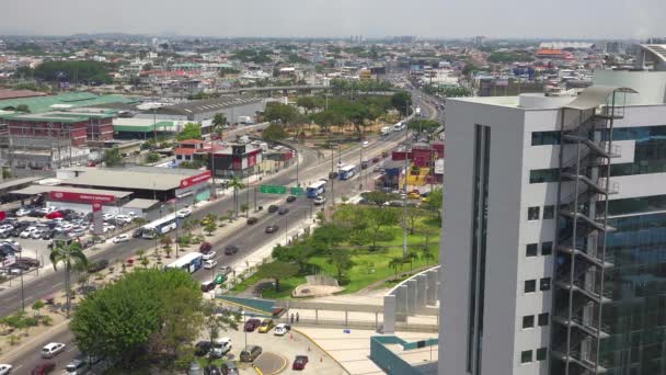 Estabelecendo Tiro Cidade Guayaquil Equador — Vídeo de Stock