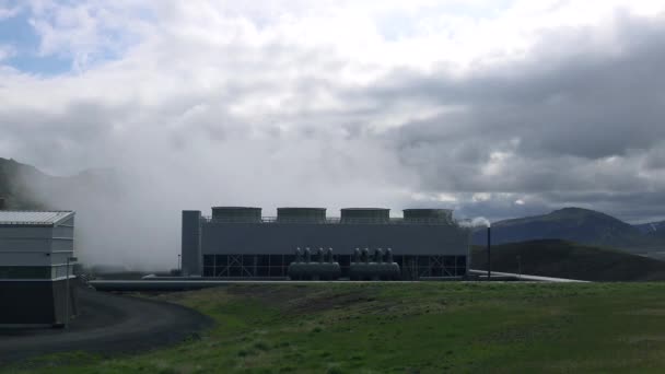 Création Une Centrale Géothermique Islande Pour Produire Électricité Propre — Video