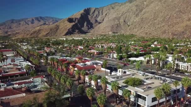 Drone Aereo Istantanea Palm Springs California — Video Stock