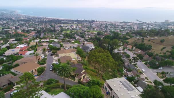 Luchtfoto Boven Een Heuvel Los Angeles Ventura County California — Stockvideo