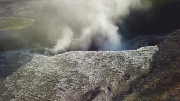 Aérienne Dessus Dettifoss Islande Une Des Cascades Les Remarquables Monde — Video