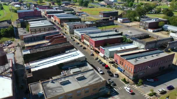 Luftaufnahme Der Stadt West Helena Arkansas Klein Arm Verlassen Heruntergekommen — Stockvideo