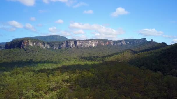 Aerial Carvarvon National Park Forests Trees Mountain Ranges Victoria Australia — Stock Video