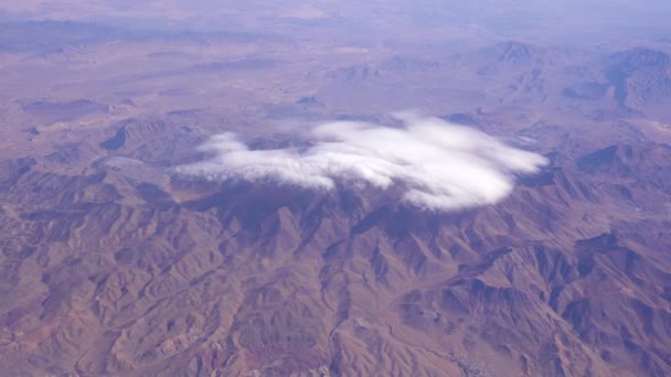 Flyg Över Bergskedjor Södra Iran Nära Shiraz — Stockvideo