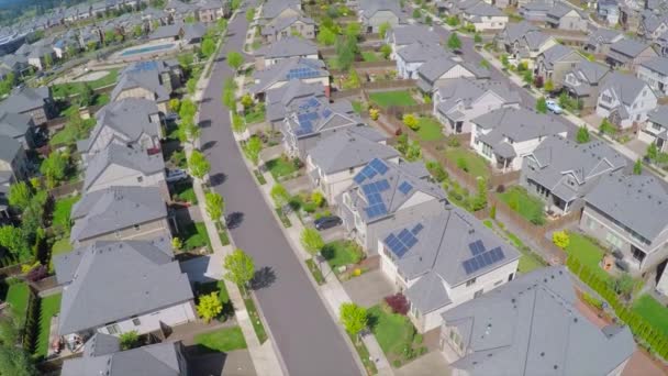 Aerial Image Vast Subdivision Housing Units Neighborhood — Stock Video