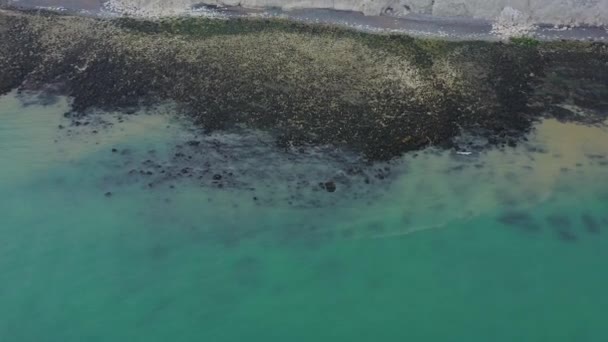 Güney Foreland Deniz Feneri Nin Havalimanı Manş Denizi Bakan Dover — Stok video