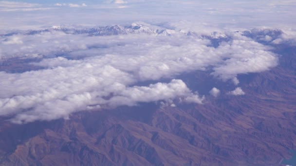 Montañas Aéreas Sobre Nevadas Cerca Teherán Irán — Vídeos de Stock