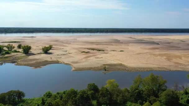 Mississippi Nehri Nin Greenville Mississippi Yakınlarındaki Issız Bir Doğal Alan — Stok video