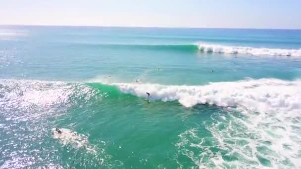 Cabo San Lucas Baja Mexico Circa 2018 Flygfoto Surfare Som Royaltyfri Stockfilm