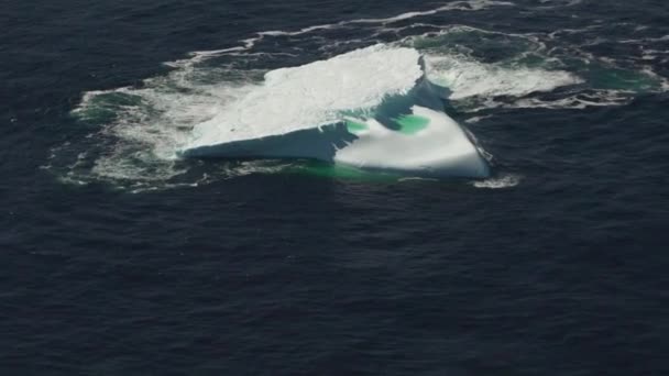 바다에 커다란 빙산의 — 비디오
