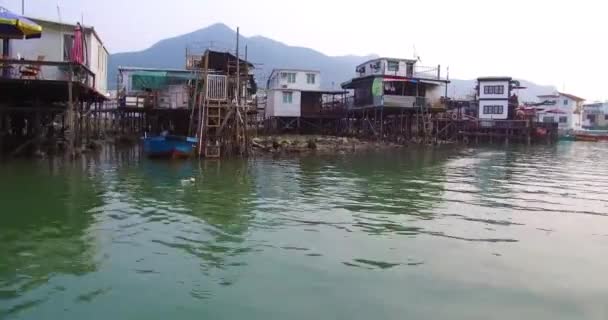 Etablera Skott Från Tia Fiskeby Hong Kong Kina — Stockvideo