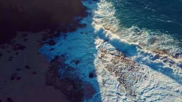 Belle Prise Vue Aérienne Dessus Plage Littoral Molokai Hawaii — Video