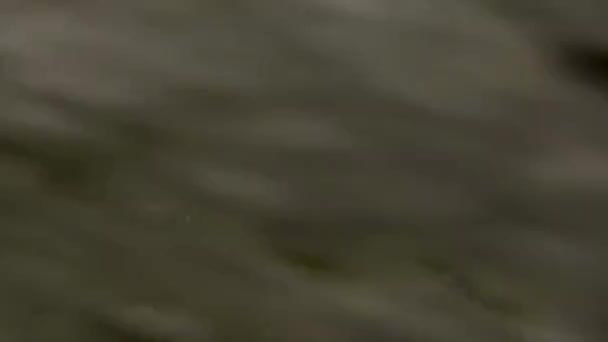 Снимок Медленно Движущихся Волн Врезающихся Берег Включая Подводную Перспективу — стоковое видео