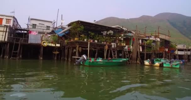 香港のTia O漁村からの銃撃事件 — ストック動画