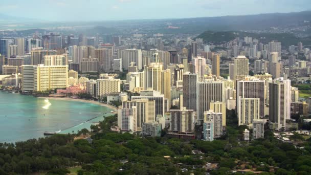 Ξενοδοχεία Waikiki Honolulu Χαβάη — Αρχείο Βίντεο