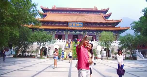 大屿山天坛佛佛寺成立仪式 中国香港 — 图库视频影像