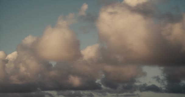 Tijdsverloop Van Wolken Die Door Lucht Bewegen — Stockvideo