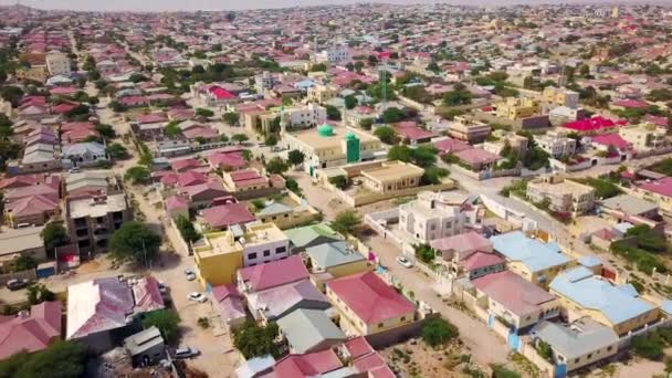 Buena Antena Hargeisa Somalia Capital Somalilandia — Vídeo de stock