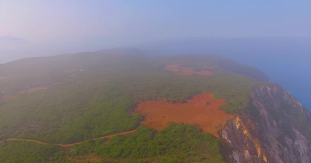 Lotnisko Nad Mistyczną Wyspą Lefkada Grecja — Wideo stockowe