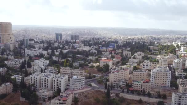 2019 Survol Aérien Ville Banlieue Amman Jordanie — Video