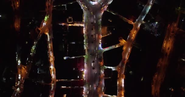 2019 Hoognachtelijke Luchtfoto Recht Naar Beneden Auto Oude Stad Amman — Stockvideo