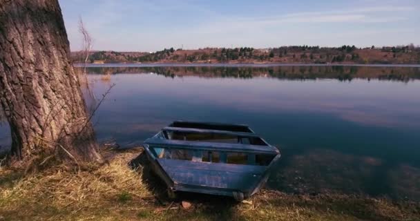 Baja Sobre Lago Mladost Macedonia — Vídeo de stock