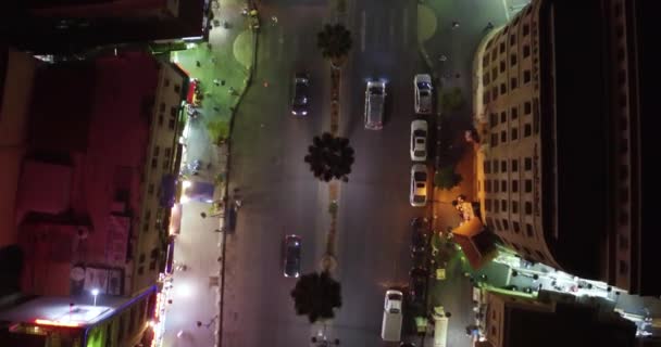 2019 Lage Nacht Rechtstreeks Naar Beneden Auto Oude Stad Amman — Stockvideo