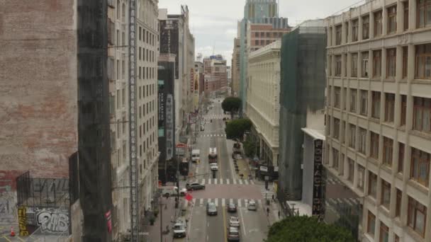 Пустые Заброшенные Улицы Лос Анджелеса Время Эпидемии Коронного Вируса Ковид — стоковое видео