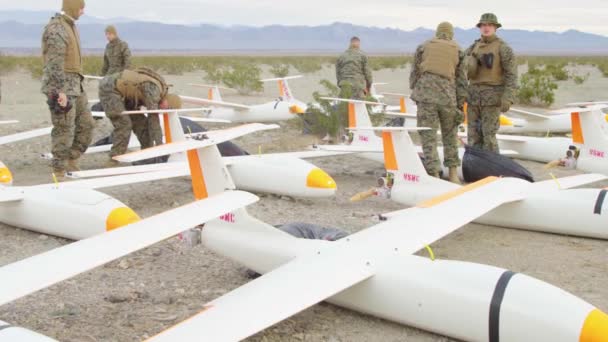 2019 Amerikaanse Mariniers Met Low Altitude Air Defense School Vuur — Stockvideo