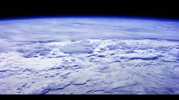 宇宙からの地球と雲 — ストック動画