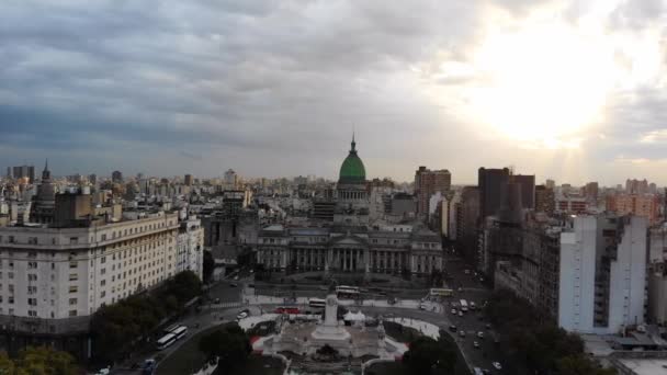 ウルグアイ 南アメリカの首都モンテビデオ上空 — ストック動画