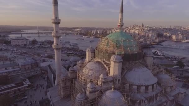 Udara Yang Sangat Baik Dari Instanbul Turki Langit Kota Tua — Stok Video