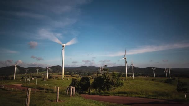 Pauza Unui Parc Eolian Ravenshoe Queensland Australia — Videoclip de stoc