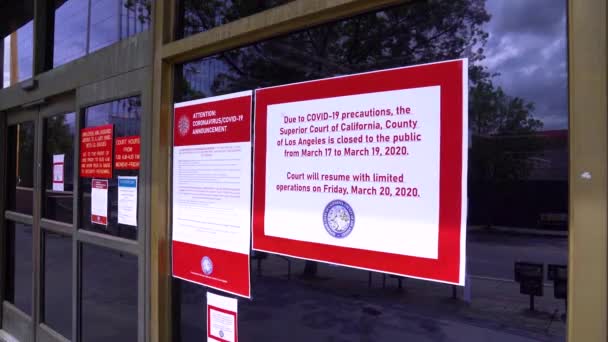 2020 企業は閉鎖され 経済的影響はCovid 19コロナウイルスの流行中に深刻です — ストック動画